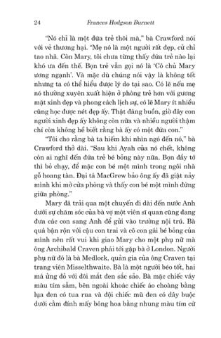  Văn Học Cổ Điển - Khu Vườn Bí Mật - Frances Hodgson Burnett 