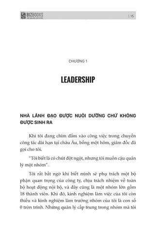  Bản Chất Của Trưởng Nhóm - Khi "Team-Work" Không Còn Là "Tao-Work" - Jang Yoonhyuk 