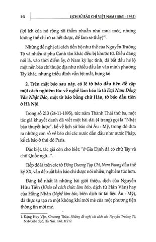  Lịch Sử Báo Chí Việt Nam (1865-1945) - Đỗ Quang Hưng 