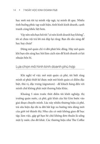  7 Ngày Học Kinh Doanh F&B - Để Bạn Làm Đúng Mọi Thứ Ngay Từ Đầu - Thuận Nguyễn 