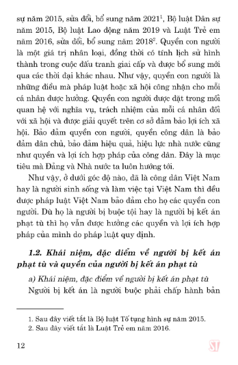 Bảo Đảm Quyền Con Người Trong Thi Hành Án Phạt Tù Tại Việt Nam (Sách Chuyên Khảo) - PGS.TS. Đỗ Thị Phượng - (NXB CTQG)