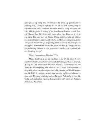  Lịch Sử Các Dân Tộc A-Rập - Albert Habib Hourani 