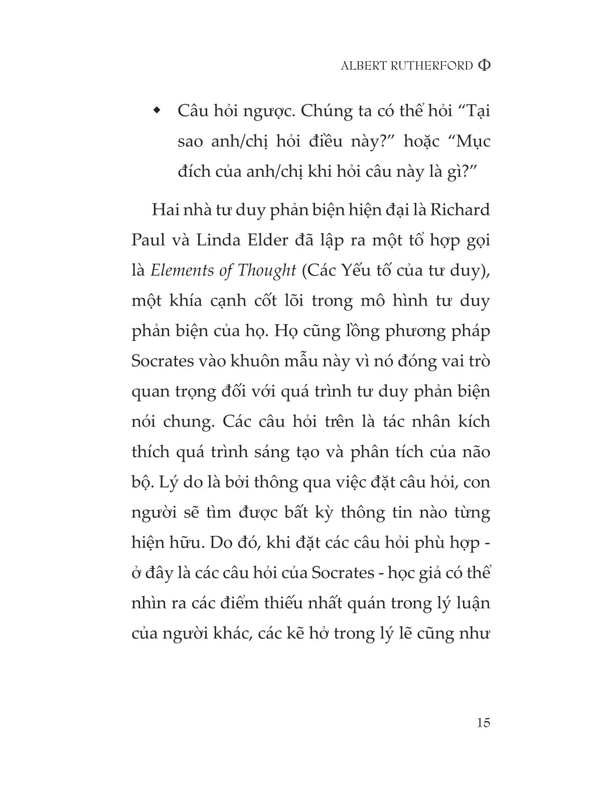 Tư Duy Phản Biện Như Một Triết Gia - Albert Rutherford