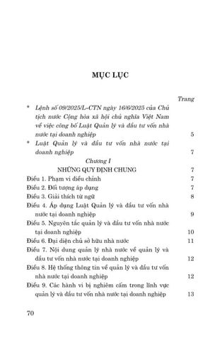  Luật Quản Lý Và Đầu Tư Vốn Nhà Nước Tại Doanh Nghiệp Năm 2025 - Quốc hội - NXB CTQG 