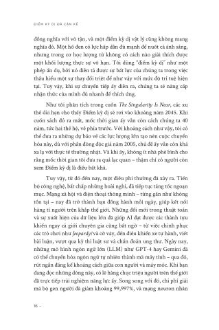  Điểm Kỳ Dị Đã Cận Kề - 
Ray Kurzweil 