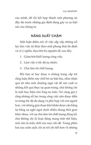  Năng Suất Nhanh & Chậm - Cal Newport 