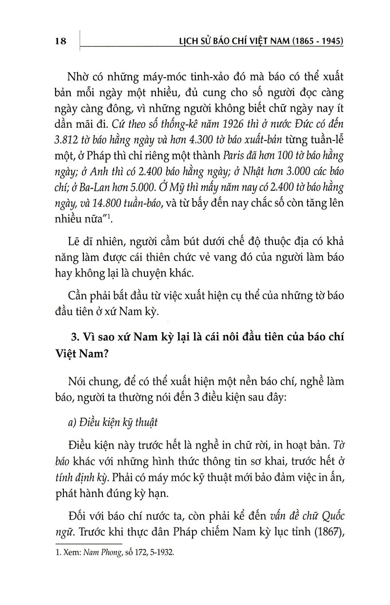 Lịch Sử Báo Chí Việt Nam (1865-1945) - Đỗ Quang Hưng