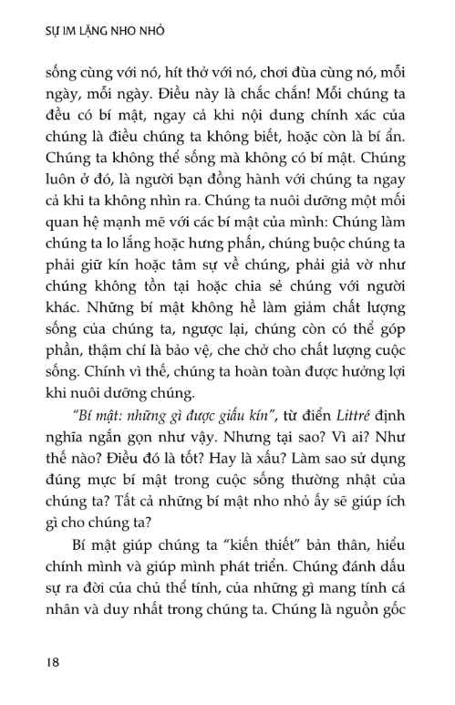 Sự Im Lặng Nho Nhỏ - Những Lời Nói Dối Nho Nhỏ - Khu Vườn Bí Mật Của Trẻ Em - Dana Castro