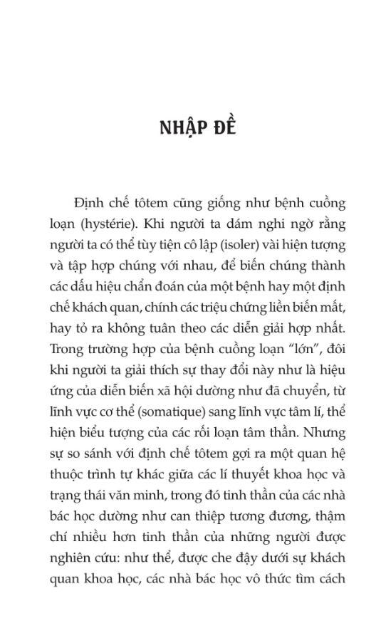 Định Chế Tôtem Hiện Nay - Claude Lévi-Strauss