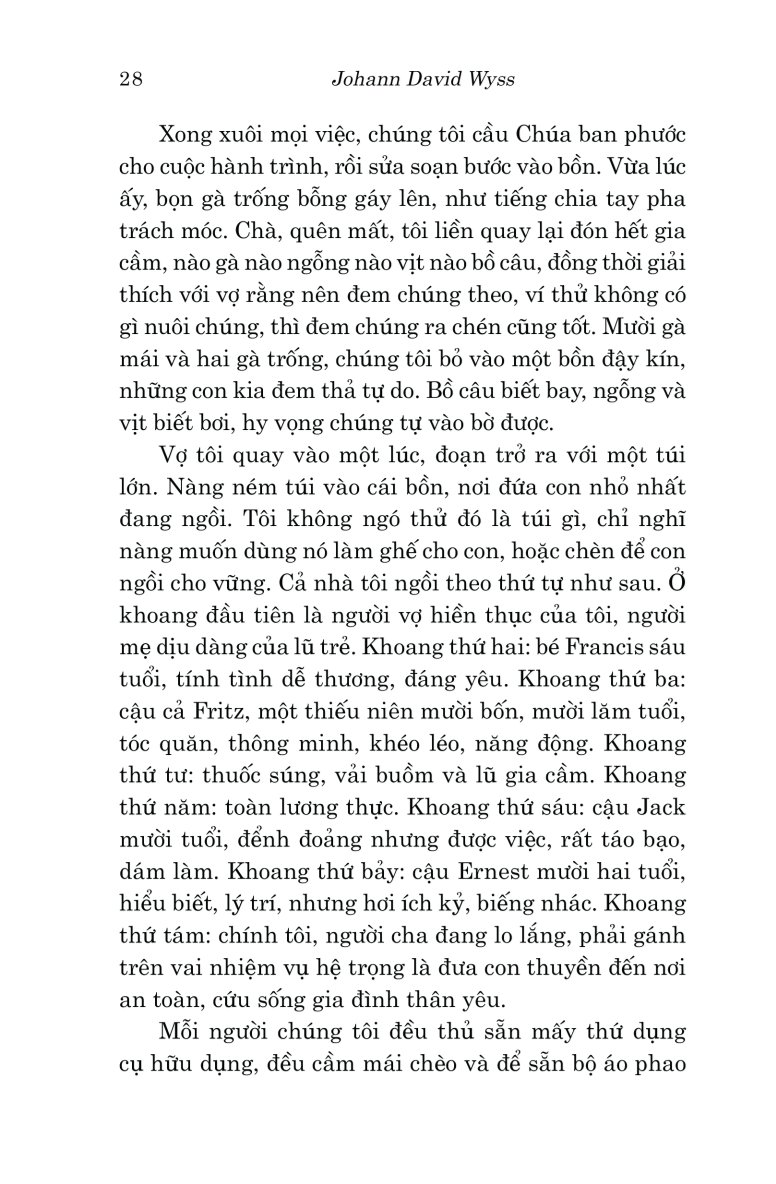 Văn Học Cổ Điển - Gia Đình Robinson Thụy Sỹ - Johann David Wyss