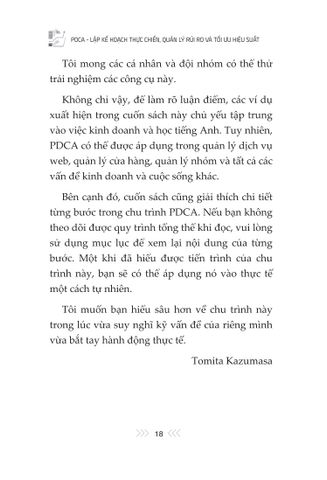  PDCA – Lập Kế Hoạch Thực Chiến, Quản Lý Rủi Ro Và Tối Ưu Hiệu Suất - Tomita Kazumasa 