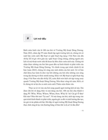  Bách Niên Bách Vấn - 100 Câu Hỏi Về Lịch Sử Trường Mỹ Thuật Đông Dương - Phạm Long, Trần Hậu Yên Thế 
