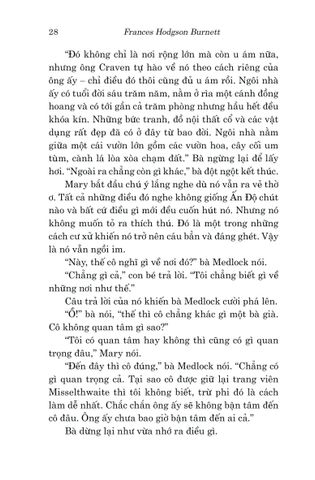  Văn Học Cổ Điển - Khu Vườn Bí Mật - Frances Hodgson Burnett 