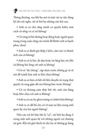  Phụ Nữ Yêu Sai Cách - Đàn Ông Yêu Độc Hại - Susan Forward, 
Joan Torres 