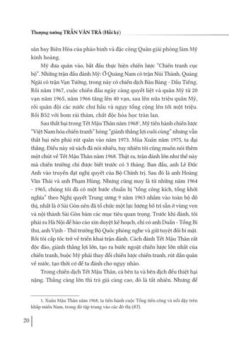  Hồi Ký Thượng Tướng Trần Văn Trà - Hành Trình Từ “ Ra Đi Hai Bàn Tay Trắng ” Đến “ Trở Về Một Dải Giang San ” Và Những Trang Bản Thảo Còn Dang Dở - TS. Quách Thu Nguyệt 