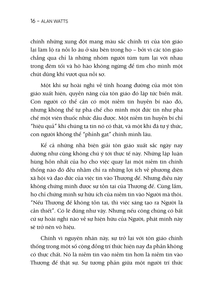 Minh Triết Từ Nỗi Bất An - 
Alan Watts