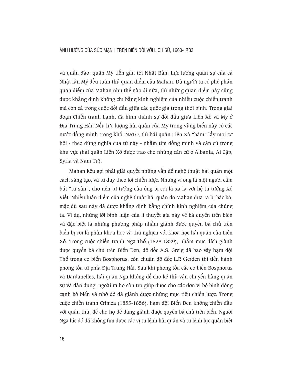 Ảnh Hưởng Của Sức Mạnh Trên Biển Đối Với Lịch Sử 1660-1783 - Alfred Thayer Mahan
