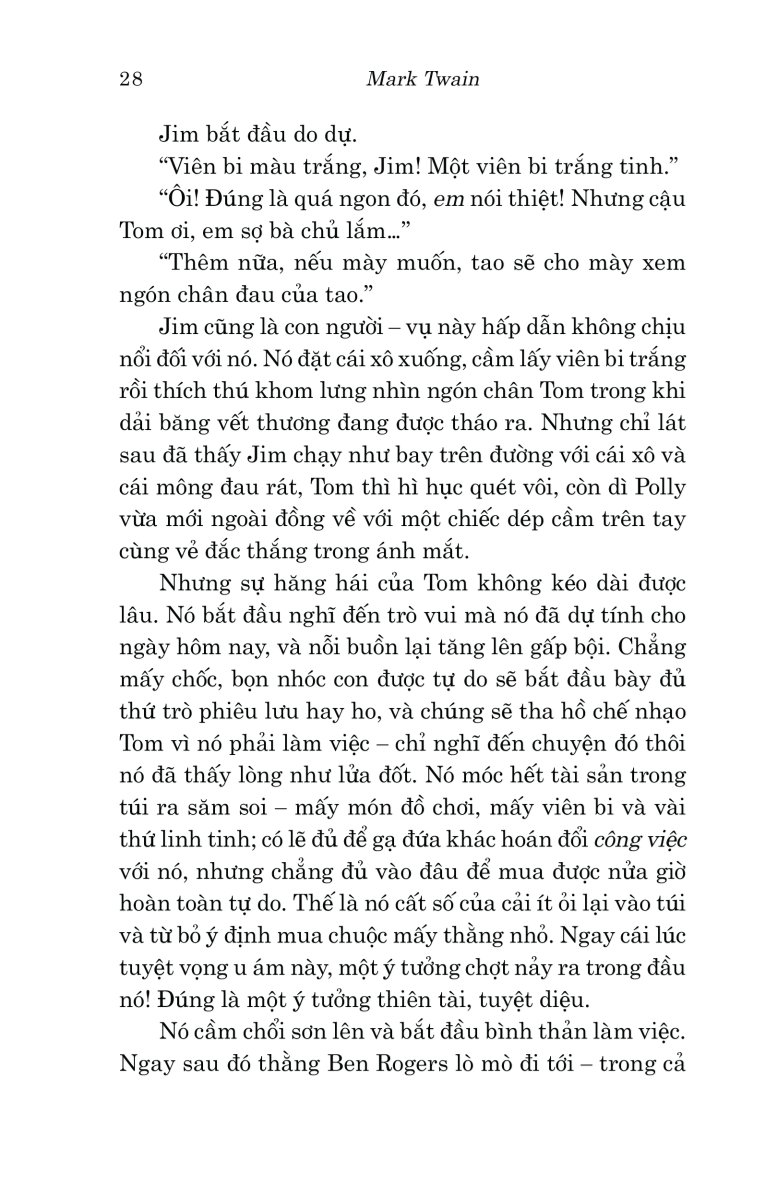Văn Học Cổ Điển - Những Cuộc Phiêu Lưu Của Tom Sawyer - Mark Twain