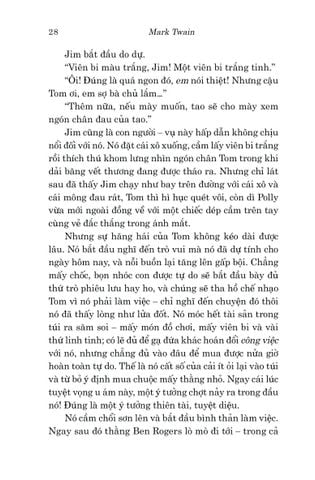  Văn Học Cổ Điển - Những Cuộc Phiêu Lưu Của Tom Sawyer - Mark Twain 