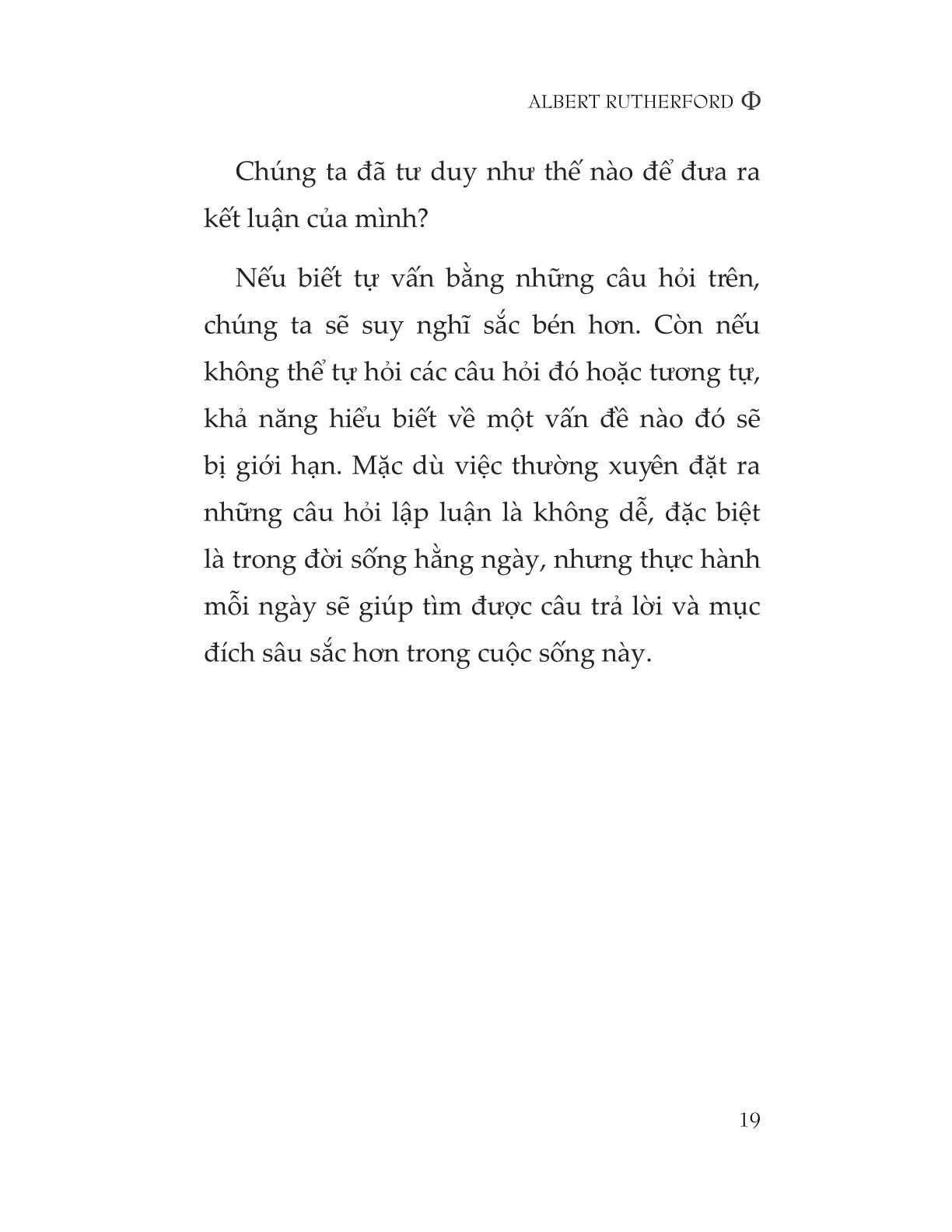 Tư Duy Phản Biện Như Một Triết Gia - Albert Rutherford