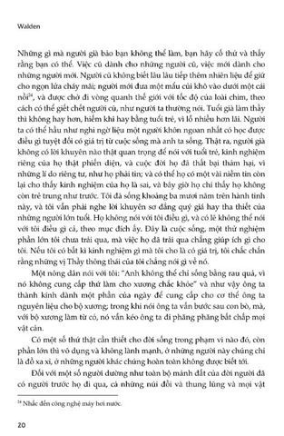  Walden, Một Mình Sống Trong Rừng - 
Phiên Bản Bỏ Túi  - Henry David Thoreau 