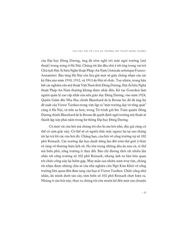  Bách Niên Bách Vấn - 100 Câu Hỏi Về Lịch Sử Trường Mỹ Thuật Đông Dương - Phạm Long, Trần Hậu Yên Thế 