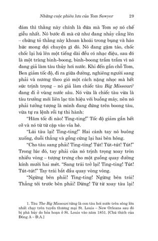  Văn Học Cổ Điển - Những Cuộc Phiêu Lưu Của Tom Sawyer - Mark Twain 