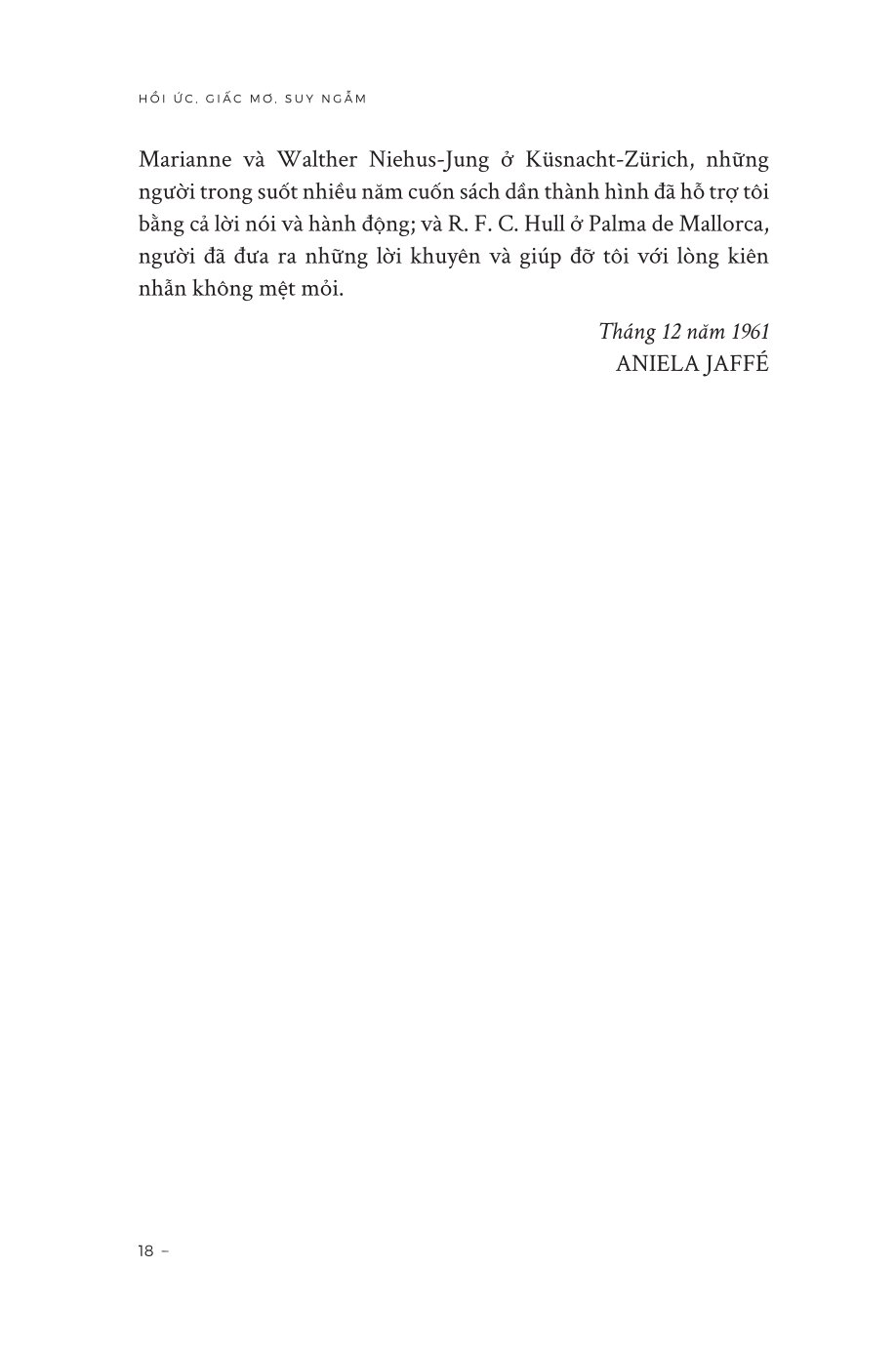 Hồi Ức, Giấc Mơ, Suy Ngẫm (Bìa Mềm) - Carl Jung - ( Dịch Giả Vũ Hoàng Linh )