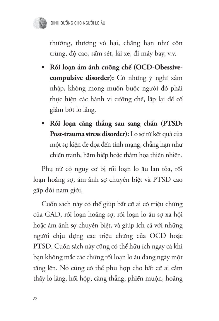 Dinh Dưỡng Cho Người Lo Âu - Trudy Scott