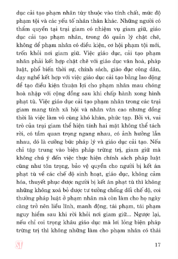 Bảo Đảm Quyền Con Người Trong Thi Hành Án Phạt Tù Tại Việt Nam (Sách Chuyên Khảo) - PGS.TS. Đỗ Thị Phượng - (NXB CTQG)