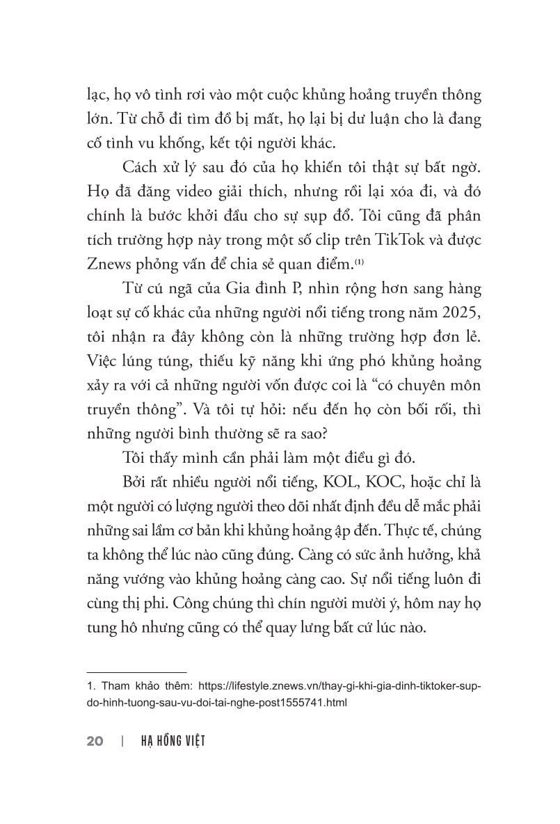 Xây 1 Đời Sập 1 Đêm - Dự Phòng Và Ứng Phó Khủng Hoảng Truyền Thông Khi Xây Thương Hiệu Cá Nhân - Hạ Hồng Việt