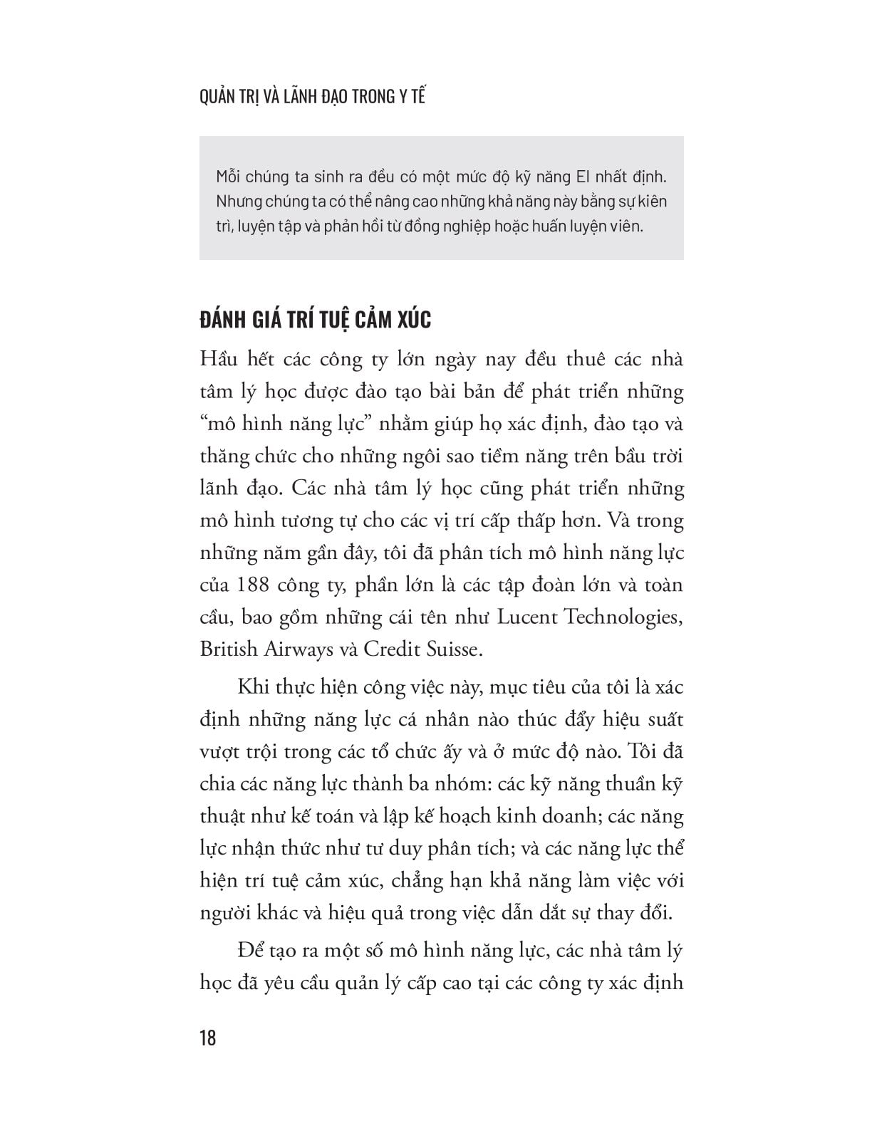 Quản Trị Và Lãnh Đạo Trong Y Tế - 10 Bài Học Biến Chuyên Gia Giỏi Thành Lãnh Đạo Xuất Sắc - 
Harvard Business Review