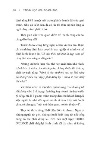  7 Ngày Học Kinh Doanh F&B - Để Bạn Làm Đúng Mọi Thứ Ngay Từ Đầu - Thuận Nguyễn 