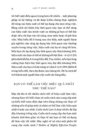  Làm Ít Được Nhiều - Bài Học Từ Những Người Làm Việc Hiệu Quả Nhất - Morten T. Hansen 