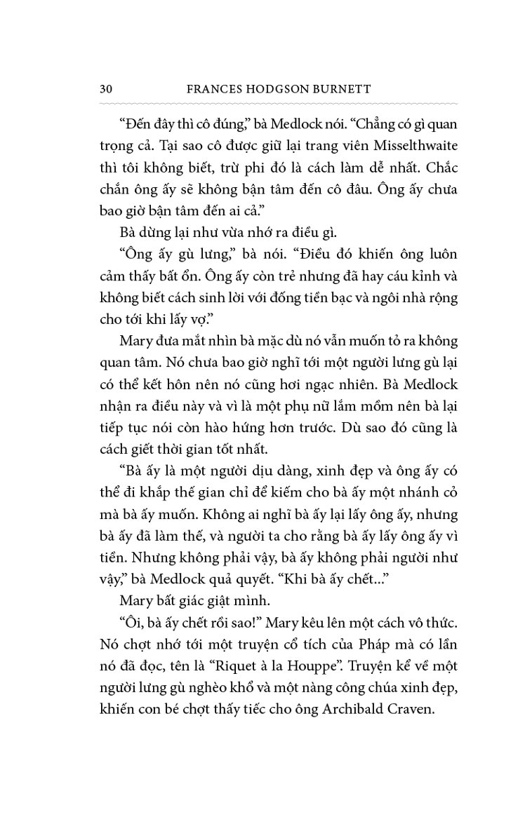 Khu Vườn Bí Mật (Bìa Vải) - Frances Hodgson Burnett