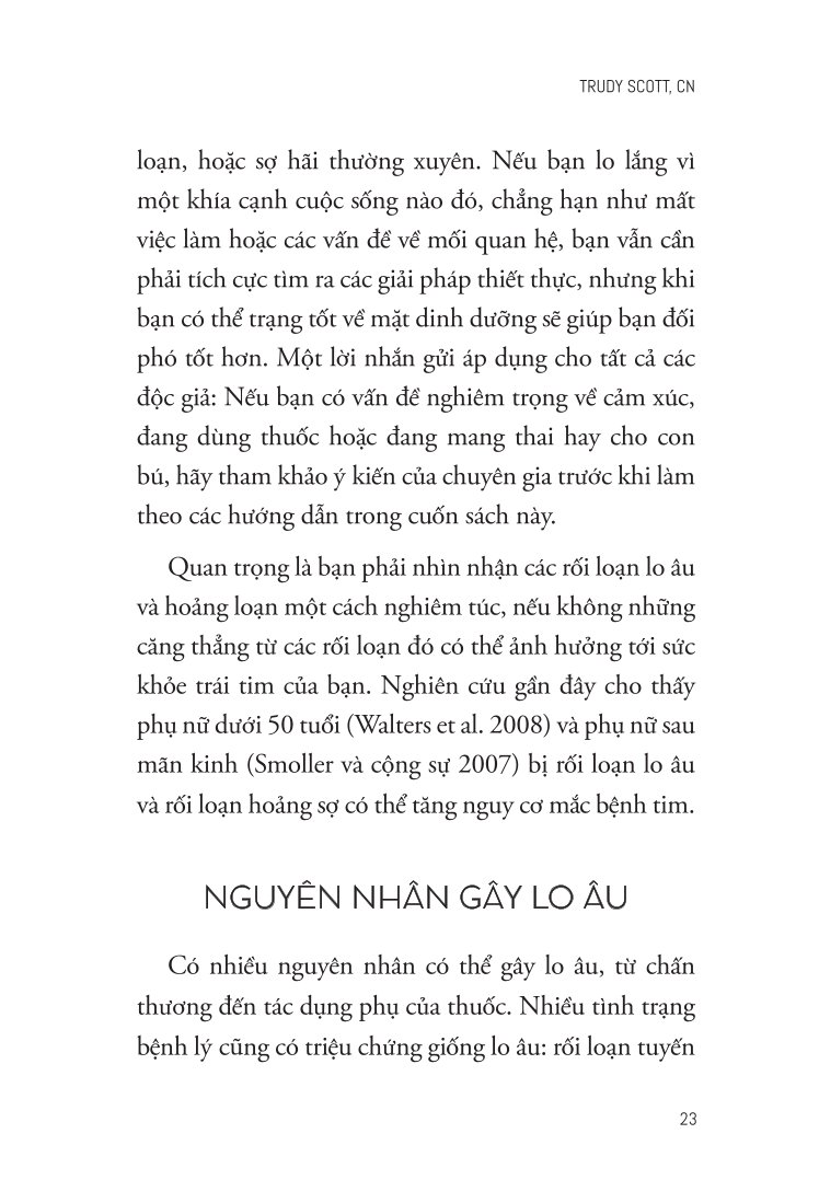 Dinh Dưỡng Cho Người Lo Âu - Trudy Scott