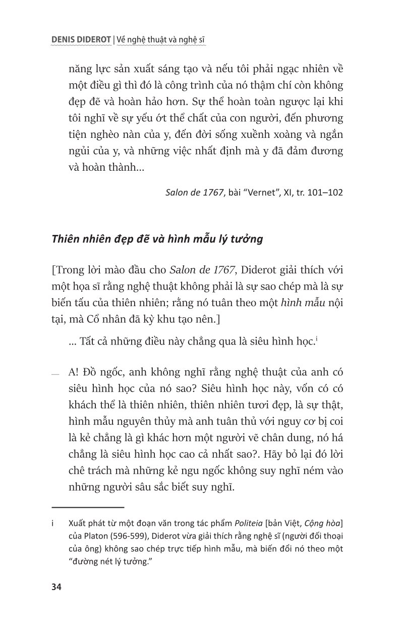 Về Nghệ Thuật Và Nghệ Sĩ - Denis Diderot