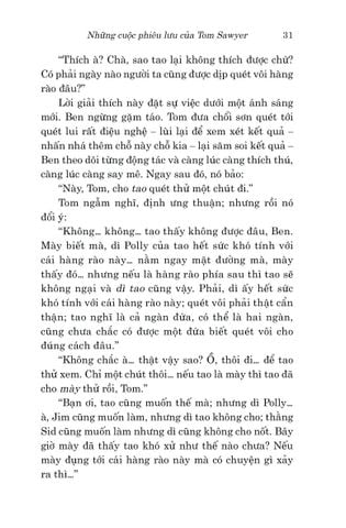  Văn Học Cổ Điển - Những Cuộc Phiêu Lưu Của Tom Sawyer - Mark Twain 