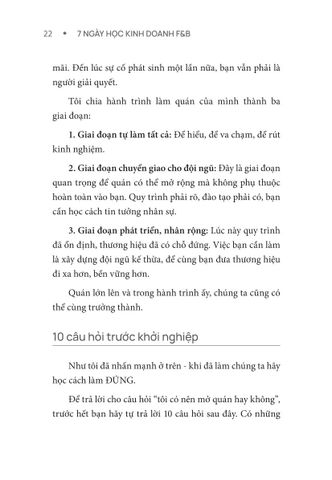  7 Ngày Học Kinh Doanh F&B - Để Bạn Làm Đúng Mọi Thứ Ngay Từ Đầu - Thuận Nguyễn 