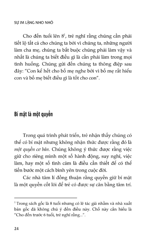 Sự Im Lặng Nho Nhỏ - Những Lời Nói Dối Nho Nhỏ - Khu Vườn Bí Mật Của Trẻ Em - Dana Castro