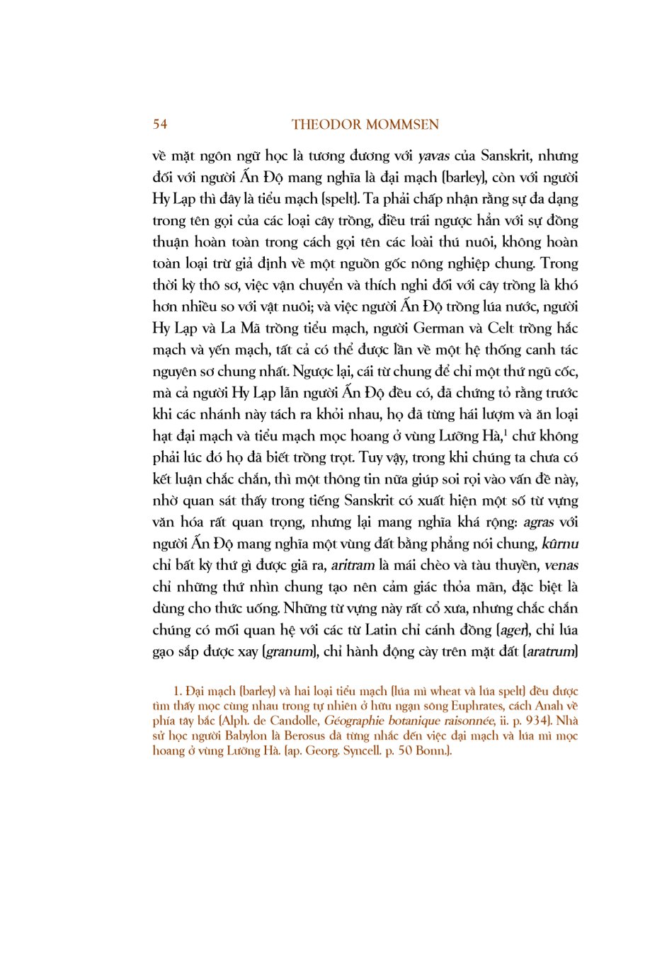 Trăm Năm Nobel - Lịch Sử La Mã - Tập I - Ấn Bản Giới Hạn - Theodor Mommsen