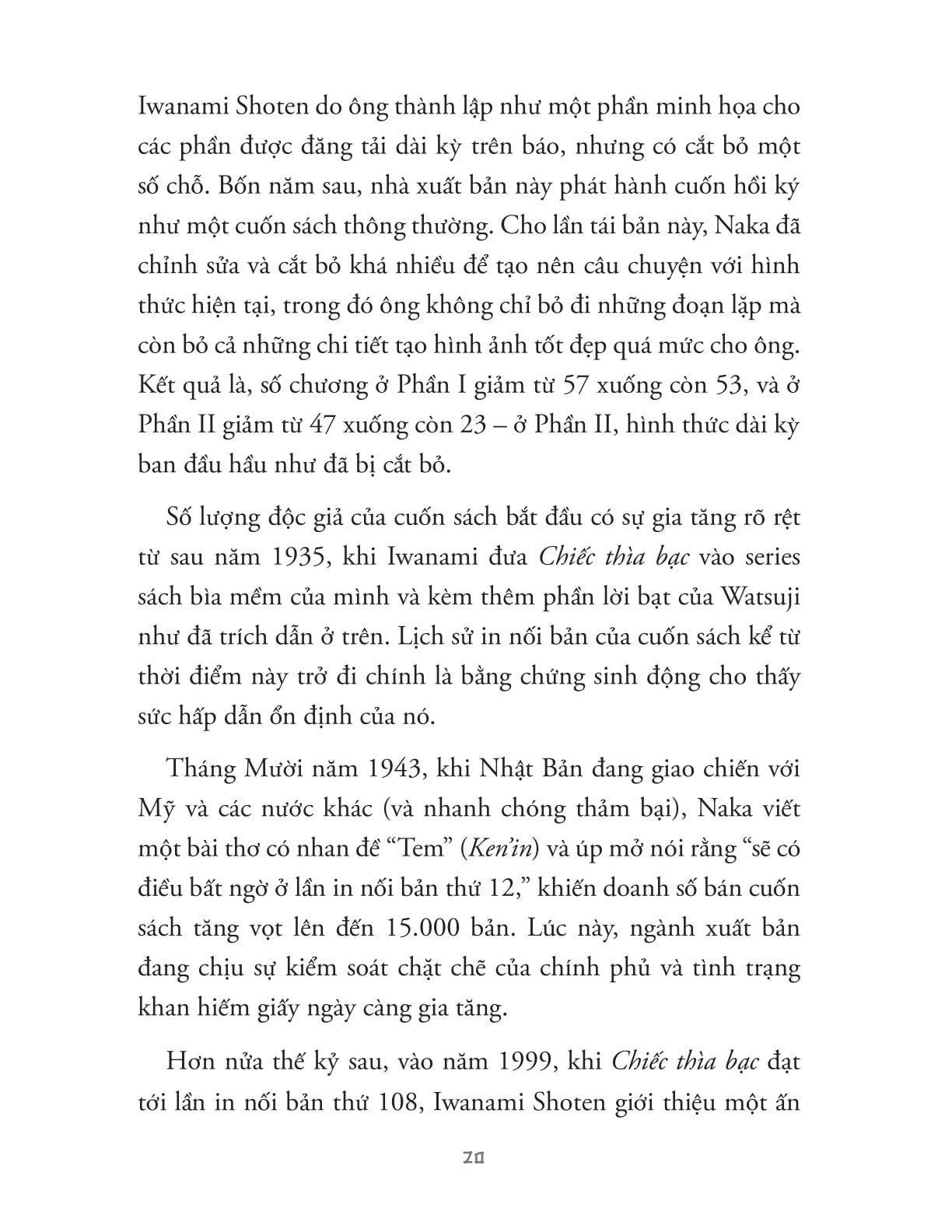 Chiếc Thìa Bạc (Sách Bỏ Túi) - 
Kansuke Naka