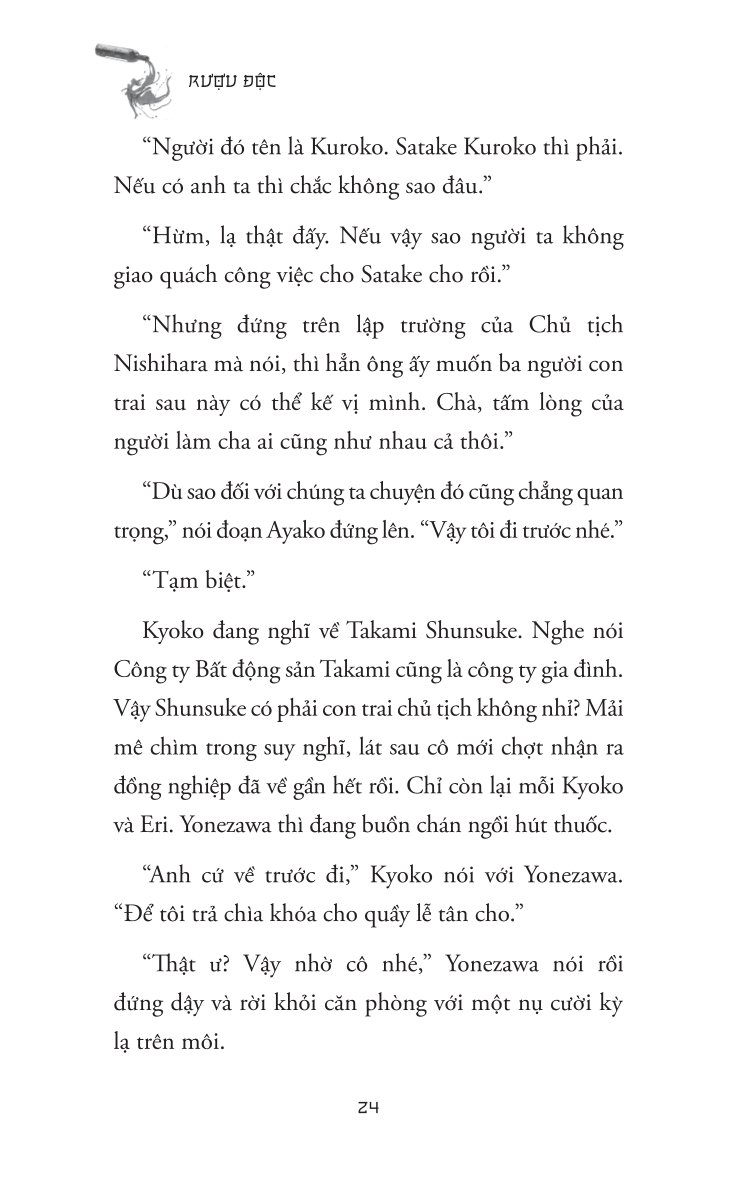 Rượu Độc - Higashino Keigo