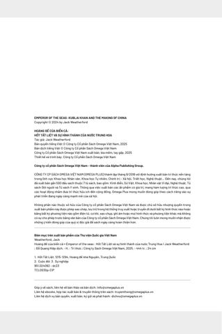  Hoàng Đế Của Biển Cả - Hốt Tất Liệt Và Sự Hình Thành Của Nước Trung Hoa - Jack Weatherford 