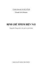Định Chế Tôtem Hiện Nay - Claude Lévi-Strauss