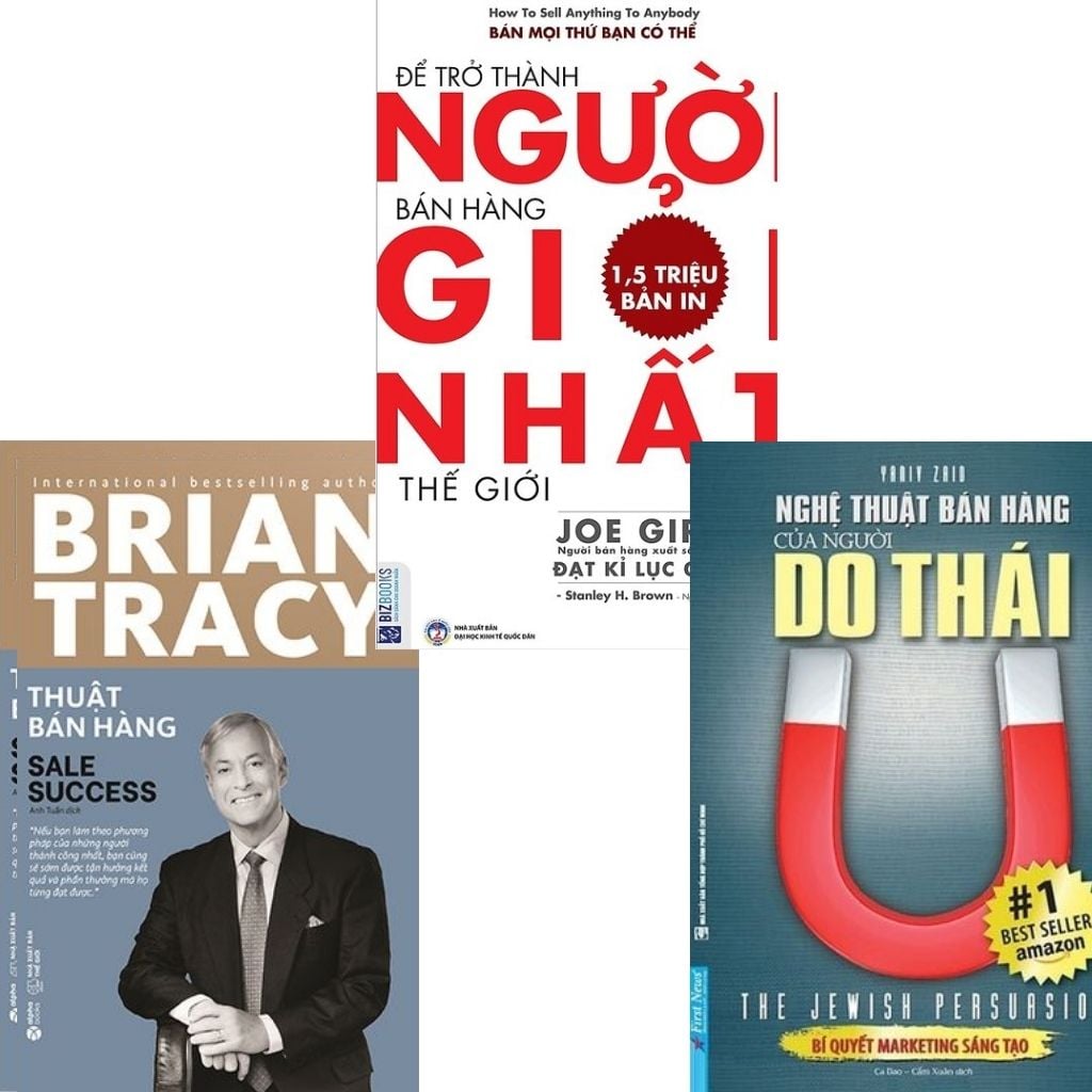 Combo 3 Cuốn ( Thuật Bán Hàng + Để Trở Thành Người Bán Hàng Giỏi Nhất Thế Giới + Nghệ Thuật Bán Hàng Của Người Do Thái )