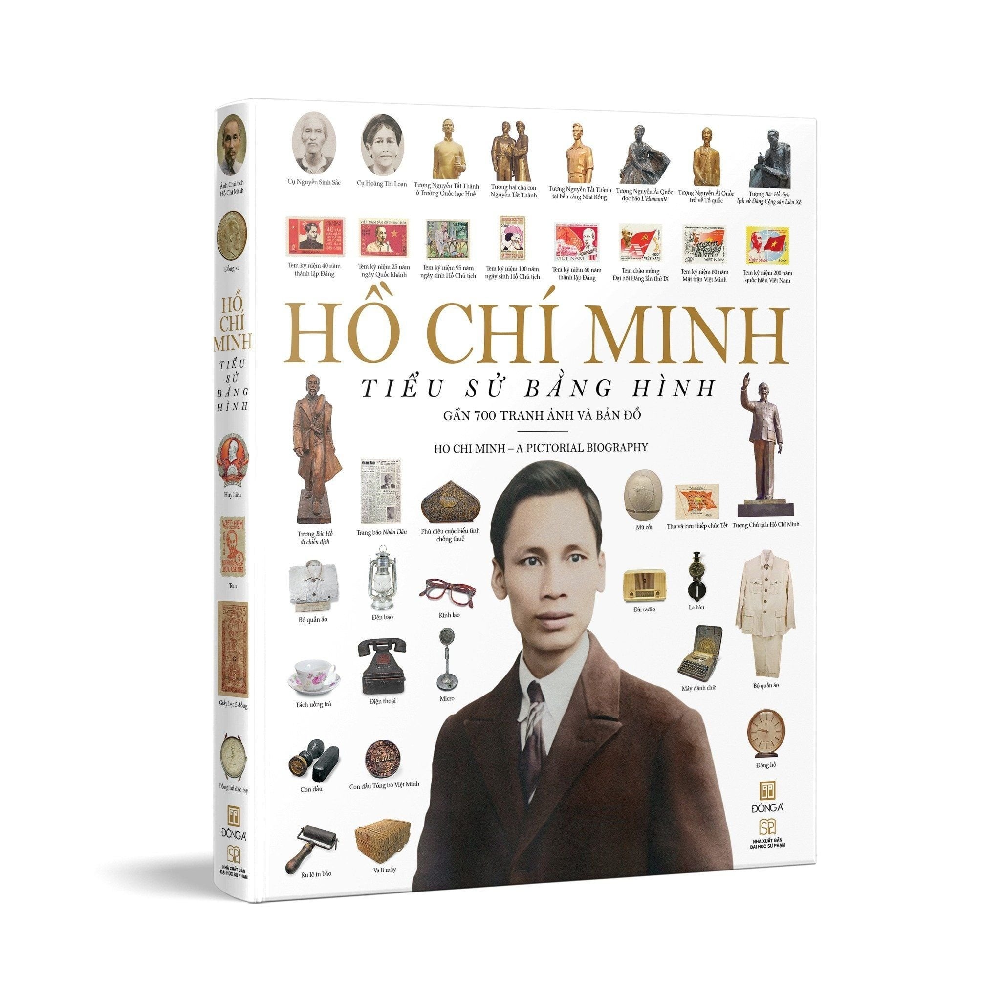 Hồ Chí Minh - Tiểu Sử Bằng Hình - Đông A -  Tặng Kèm 4 Postcard