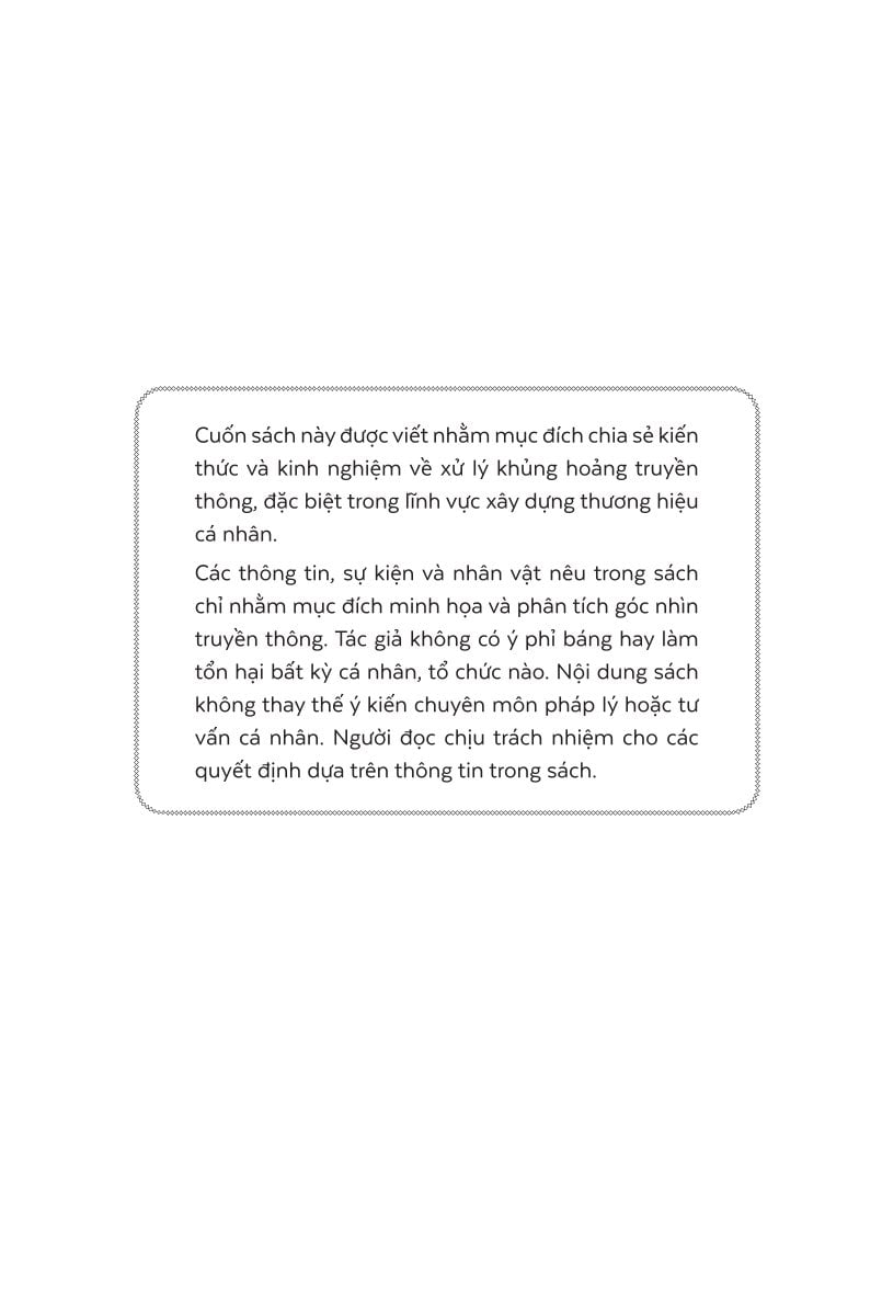Xây 1 Đời Sập 1 Đêm - Dự Phòng Và Ứng Phó Khủng Hoảng Truyền Thông Khi Xây Thương Hiệu Cá Nhân - Hạ Hồng Việt