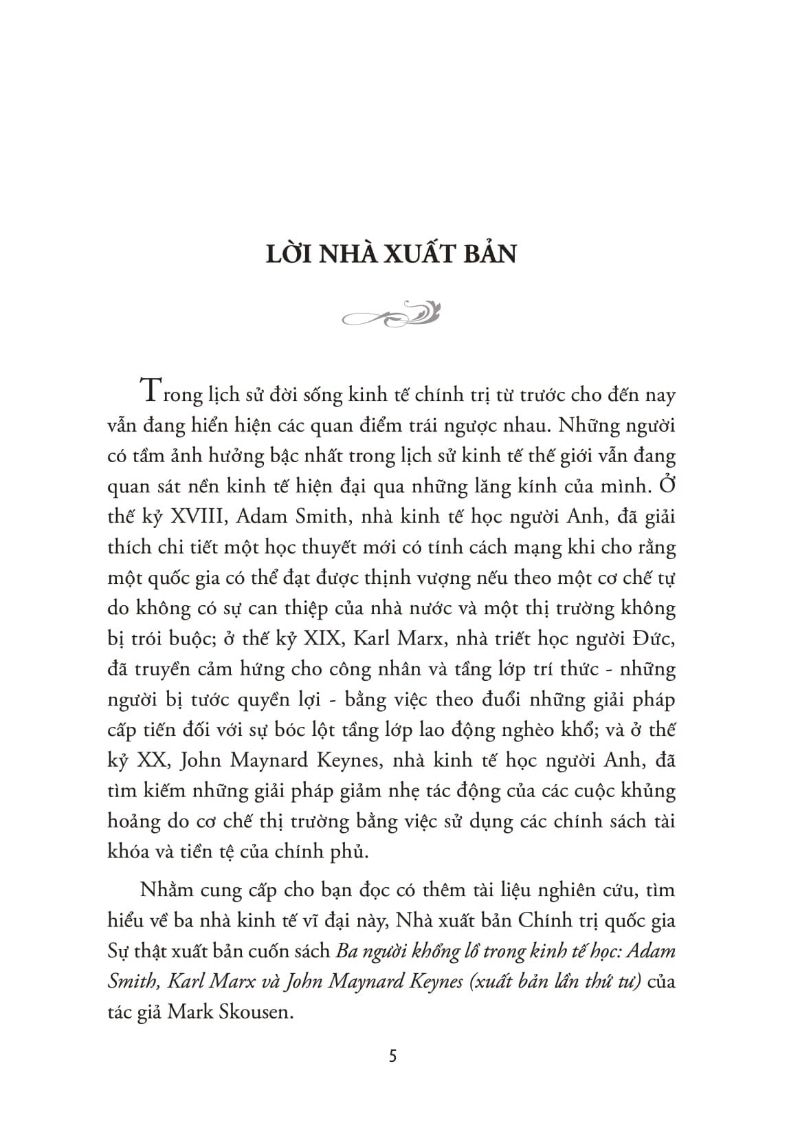 Ba Người Khổng Lồ Trong Kinh Tế Học - Mark Skousen