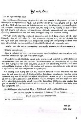  Những Bài Văn Tham Khảo Lớp 9 - Tác Phẩm Thơ Ngoài SGK (Dùng Chung Cho Các Bộ SGK Hiện Hành) - Kiều Bắc 